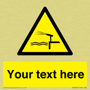 Custom warning water cannon